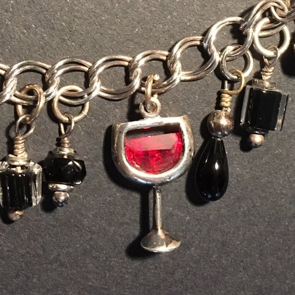🍸Silver charm bracelet - cocktails - Picture 3 of 8